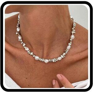 Irregular Choker Necklace | Baroque Pearl